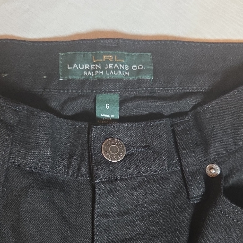 Ralph Lauren Black Denim Trousers - Picture 2 of 8